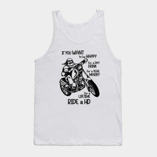 For a Lifetime RIDE a HD - Custom Rider Tank Top